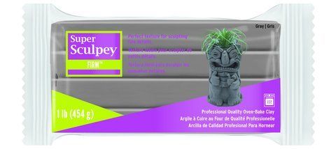 Super Sculpey 454 г (Firm Gray) SCUL_SS_FGRAY_454 фото