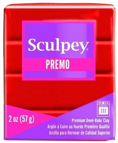 Sculpey Premo 57 г (Cadmium Red Hue) SCUL_PR_CADMIUMREDHUE_057 фото