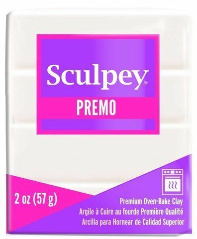 Sculpey Premo 57 г (White Translucent) SCUL_PR_WHITETRANSLUCENT_057 фото